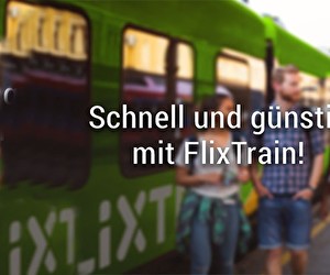 Aktion bei FlixTrain