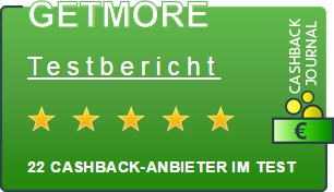 GETMORE bei Cashback Journal